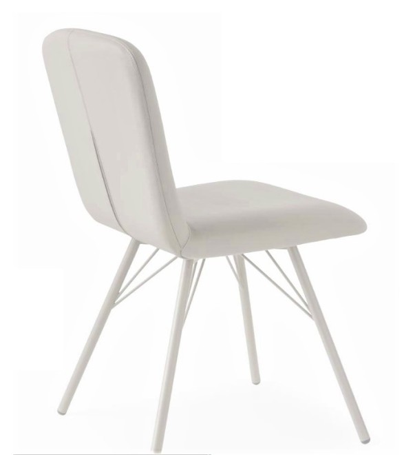 Стул EMMA CB/1662-SK mt.P94 Matt Optic white/ S92 Skuba Optic White