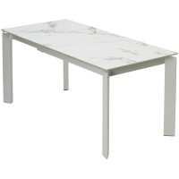 Стол КОРНЕР (CORNER) 120 цвет ГОЛДЕН ЖАДЕ (GLOSS GOLDEN JADE SOLID CERAMIC) / БЕЛЫЙ, ®DISAUR