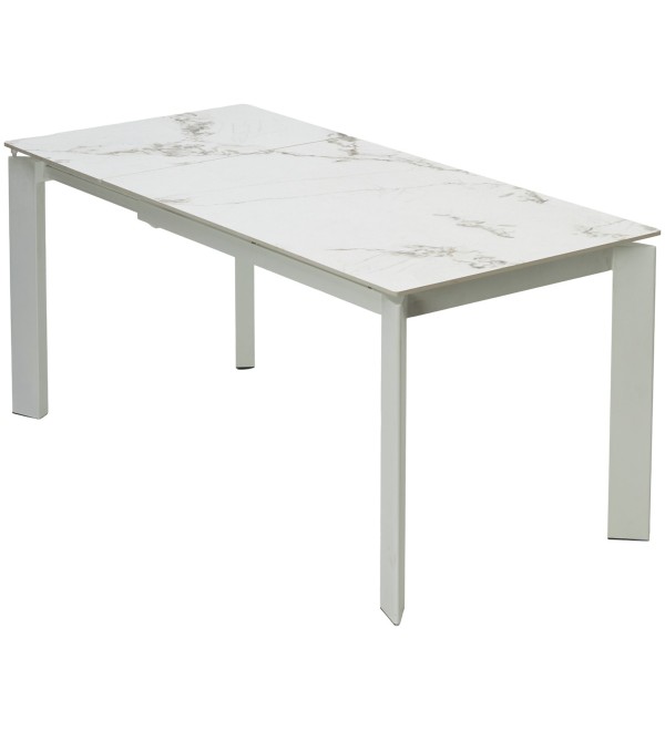 Стол КОРНЕР (CORNER) 120 цвет ГОЛДЕН ЖАДЕ (GLOSS GOLDEN JADE SOLID CERAMIC) / БЕЛЫЙ, ®DISAUR
