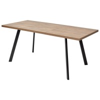 Стол БРИК М (BRICK M) 120 Дуб Канзас/ Черный