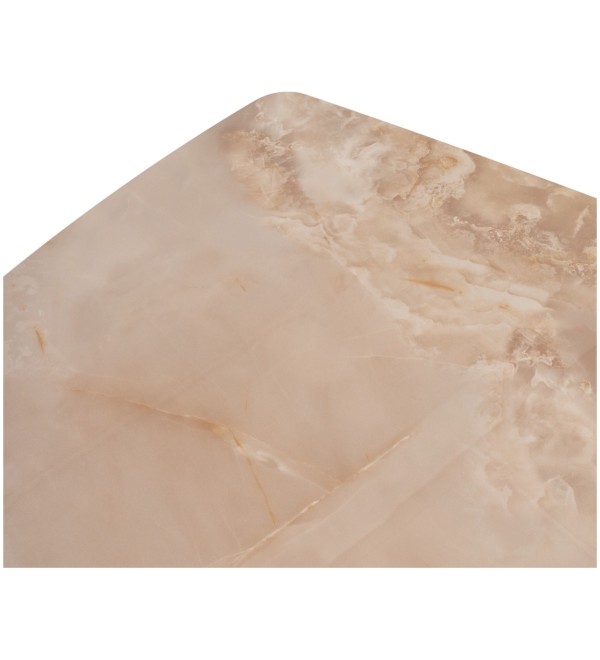 Стол РИВОЛИ (RIVOLI) 140 цвет АМБЕР ЖАДЕ (GLOSS AMBER JADE SOLID CERAMIC) / ЧЕРНЫЙ, ®DISAUR