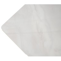Стол ШЕРЛ  220 цвет ОНИКС (CRYSTAL ONIX BIANCO), керамика / Латте каркас