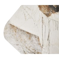 Стол ТЕРРА (TERRA) 240-360 Бежевый мрамор TL-331, испанская керамика / орех, ®DISAUR