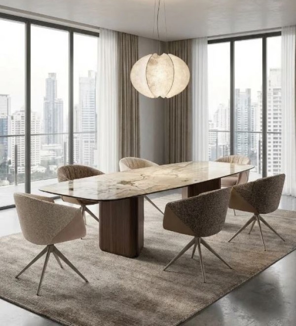 Стул ГИССЕН (GISSEN) 360 град., цвет ЛАТТЕ RIELY-111 / V885-3, ткань / ЛАТТЕ, ®DISAUR