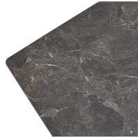 Стол АЛЕС (ALES) 180  ЧЕРНЫЙ МРАМОР (BLACK GRAVE SOLID CERAMIC), керамика / бронзовый, ®DISAUR