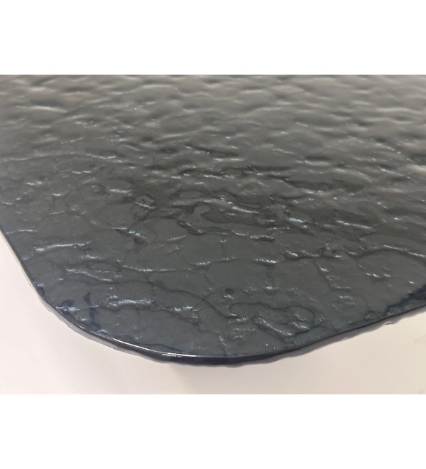 Стол ТОВЕ (TOVE) 240 цвет ЧЕРНЫЙ (GREY), стекло BUBBLE  / Шоколадное золото  ®DISAUR