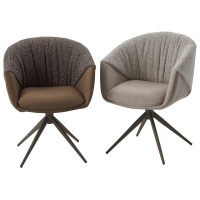 Стул ГИССЕН (GISSEN) 360 град., цвет ЛАТТЕ RIELY-111 / V885-3, ткань / ЛАТТЕ, ®DISAUR