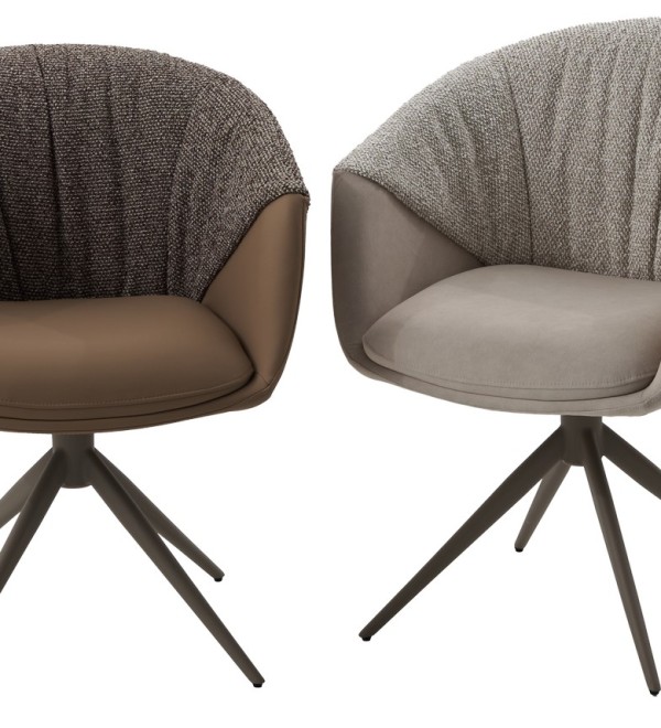 Стул ГИССЕН (GISSEN) 360 град., цвет ЛАТТЕ RIELY-111 / V885-3, ткань / ЛАТТЕ, ®DISAUR