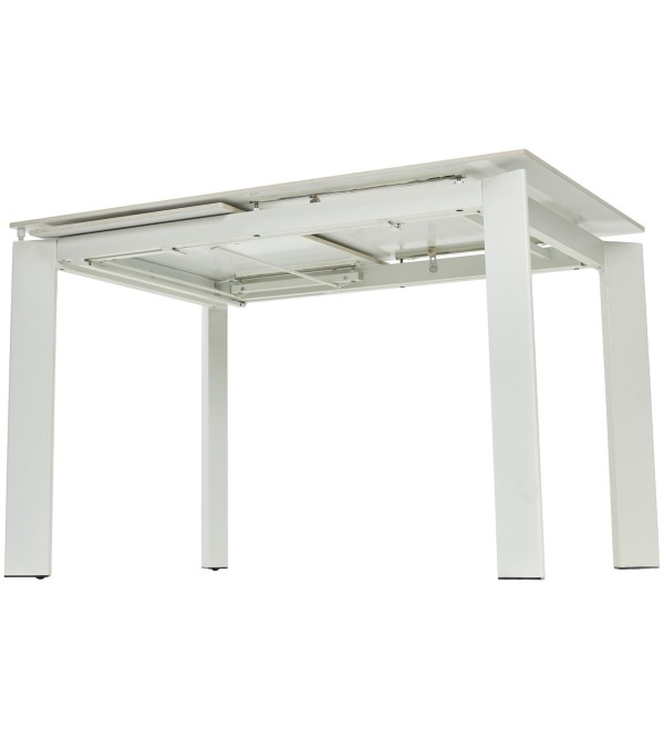 Стол КОРНЕР (CORNER) 120 цвет ГОЛДЕН ЖАДЕ (GLOSS GOLDEN JADE SOLID CERAMIC) / БЕЛЫЙ, ®DISAUR
