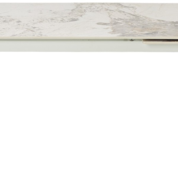 Стол ЭЗМИР (ESMIR) 180 цвет ПАНДОРА (GLOSS LUXURY PANDORA SOLID CERAMIC) / ОРЕХ, ®DISAUR