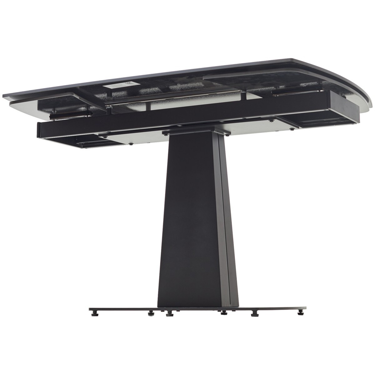 Стол БАЛД (BALDE)120 цвет ЧЕРНЫЙ МРАМОР МАТОВЫЙ (MATT BLACK MARBLE SOLID CERAMIC)/ ЧЕРНЫЙ, ®DISAUR