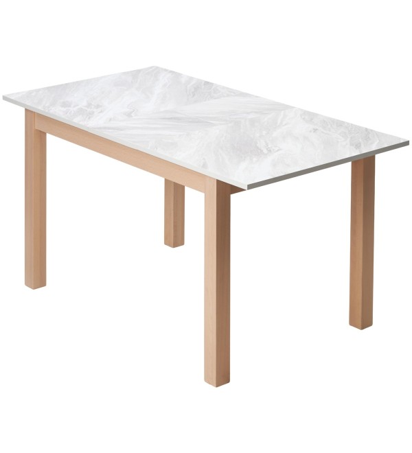 Стол TME-6931 MBH белый мрамор SWEDEN / MILKY WHITE