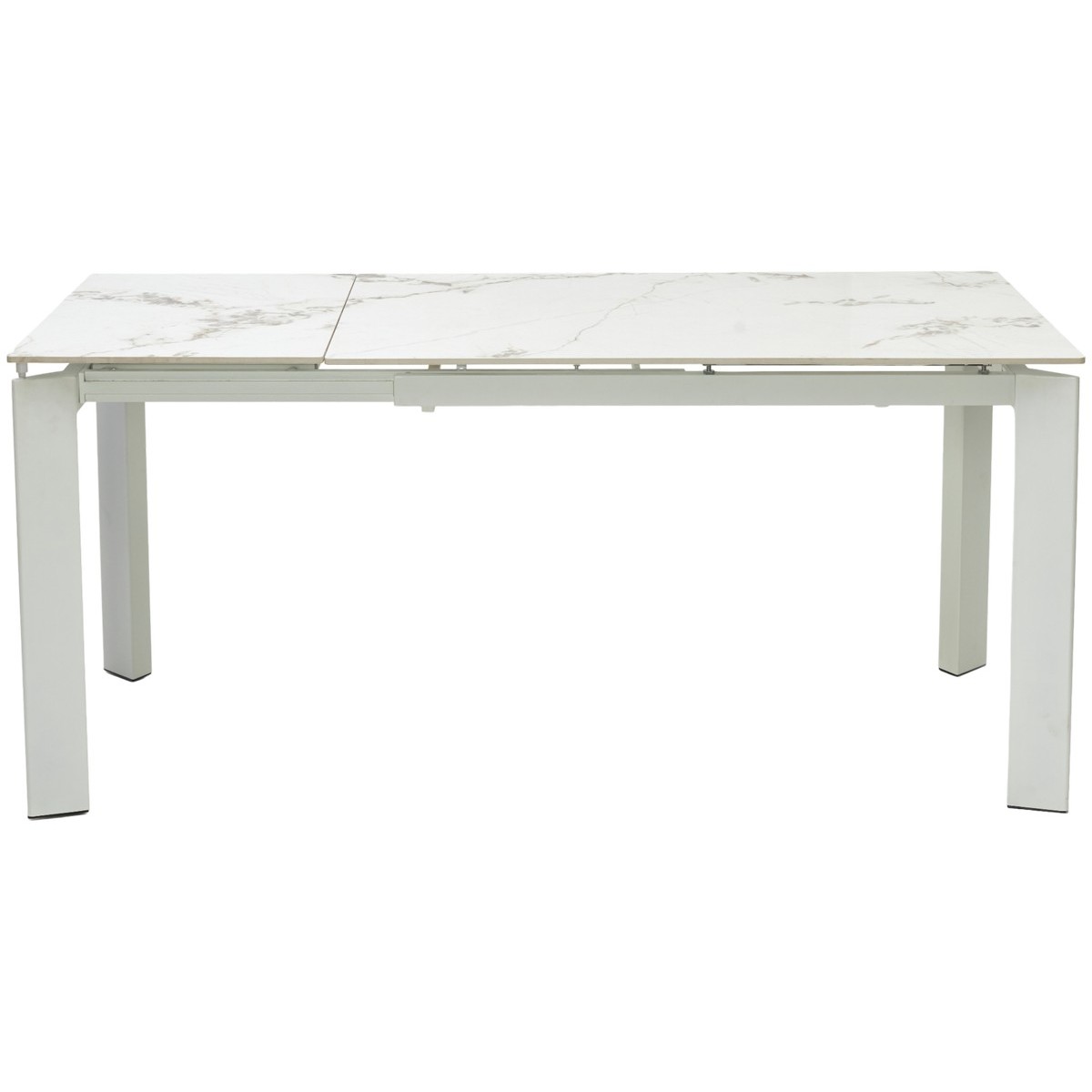 Стол КОРНЕР (CORNER) 120 цвет ГОЛДЕН ЖАДЕ (GLOSS GOLDEN JADE SOLID CERAMIC) / БЕЛЫЙ, ®DISAUR