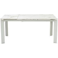 Стол КОРНЕР (CORNER) 120 цвет ГОЛДЕН ЖАДЕ (GLOSS GOLDEN JADE SOLID CERAMIC) / БЕЛЫЙ, ®DISAUR