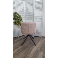 Стул KAROL 180 град. поворот. 3018-10 бежевый, шенилл/ черный каркас, ®DISAUR