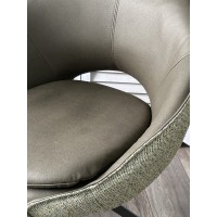 Стул АНАБЕЛЬ (ANABEL 360 град. поворот Зеленый F07-003-01 / MONTECRISTO 8421 / серый каркас, ®DISAUR