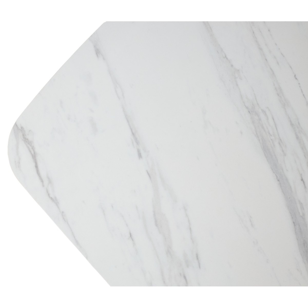 Стол КАЛВИН (CALVIN) 180 цвет КАРРАРА (SEMI-POLISHED SNOW CARRARA SOLID CERAMIC / СЕРЫЙ ДУБ, ®DISAUR