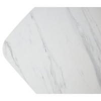 Стол КАЛВИН (CALVIN) 180 цвет КАРРАРА (SEMI-POLISHED SNOW CARRARA SOLID CERAMIC / СЕРЫЙ ДУБ, ®DISAUR