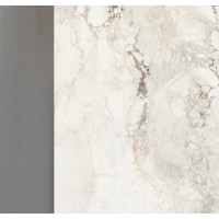 Стол ПУАНТО 200 цвет КРЕМ (BRECHA CREMA ELEGANCE), керамика / Латте каркас