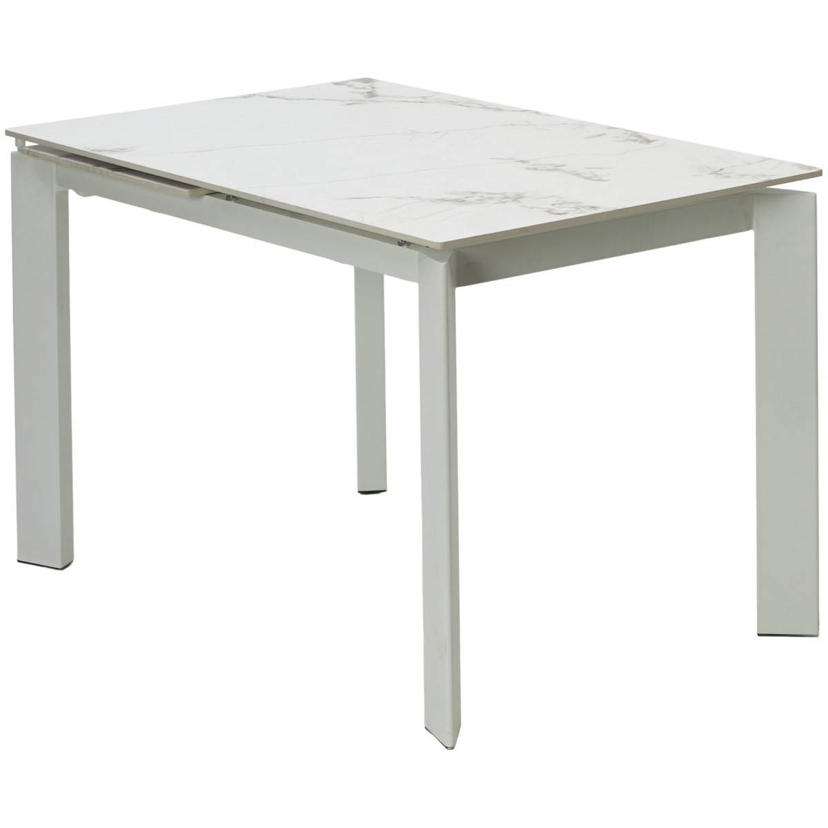 Стол КОРНЕР (CORNER) 120 цвет ГОЛДЕН ЖАДЕ (GLOSS GOLDEN JADE SOLID CERAMIC) / БЕЛЫЙ, ®DISAUR