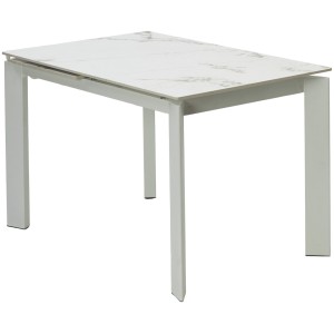 Стол КОРНЕР (CORNER) 120 цвет ГОЛДЕН ЖАДЕ (GLOSS GOLDEN JADE SOLID CERAMIC) / БЕЛЫЙ, ®DISAUR