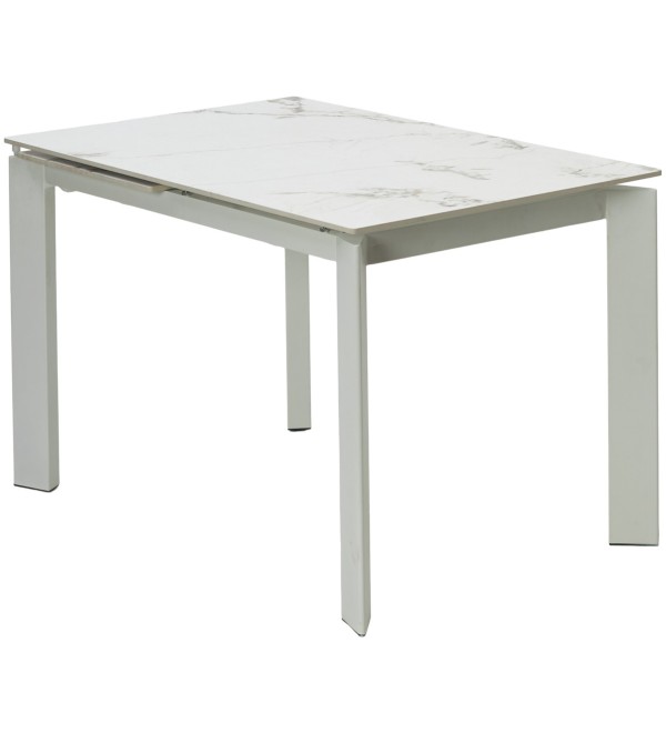 Стол КОРНЕР (CORNER) 120 цвет ГОЛДЕН ЖАДЕ (GLOSS GOLDEN JADE SOLID CERAMIC) / БЕЛЫЙ, ®DISAUR