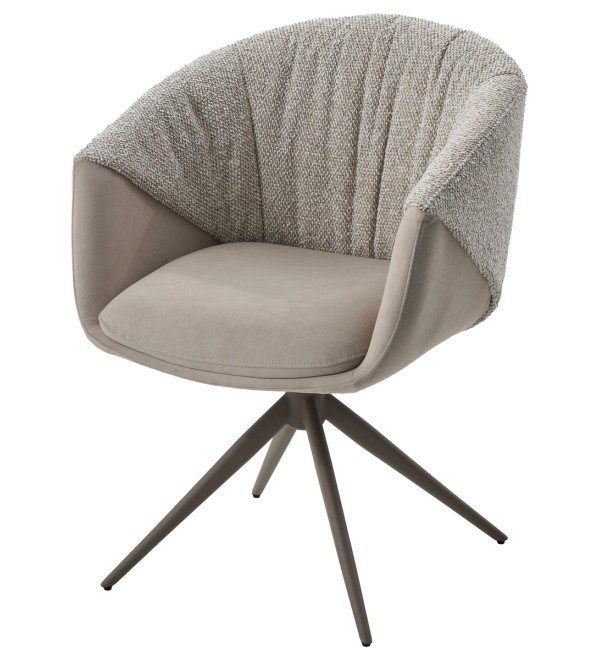 Стул ГИССЕН (GISSEN) 360 град., цвет ЛАТТЕ RIELY-111 / V885-3, ткань / ЛАТТЕ, ®DISAUR