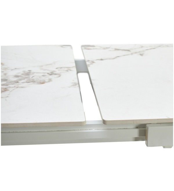 Стол КОРНЕР (CORNER) 120 цвет ГОЛДЕН ЖАДЕ (GLOSS GOLDEN JADE SOLID CERAMIC) / БЕЛЫЙ, ®DISAUR