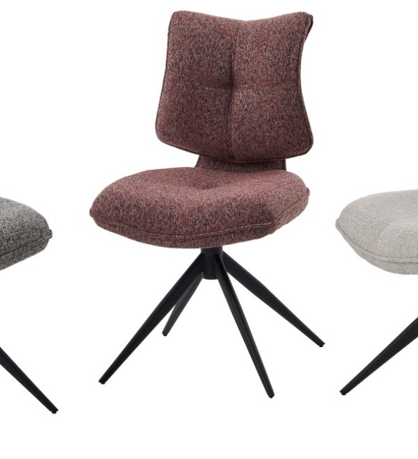 Стул ДЕЛИ (DELI) 360 град, цвет БЕЖЕВЫЙ H300126-2, ткань / ЧЕРНЫЙ каркас, ®DISAUR