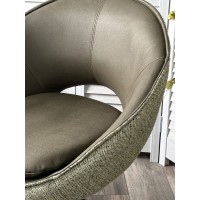 Стул АНАБЕЛЬ (ANABEL 360 град. поворот Зеленый F07-003-01 / MONTECRISTO 8421 / серый каркас, ®DISAUR