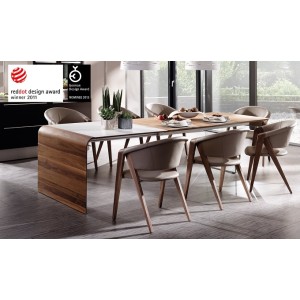 Стул SPIRIT1 / S1 SAGP38 / Nuss geolt UG / Leder LM stone