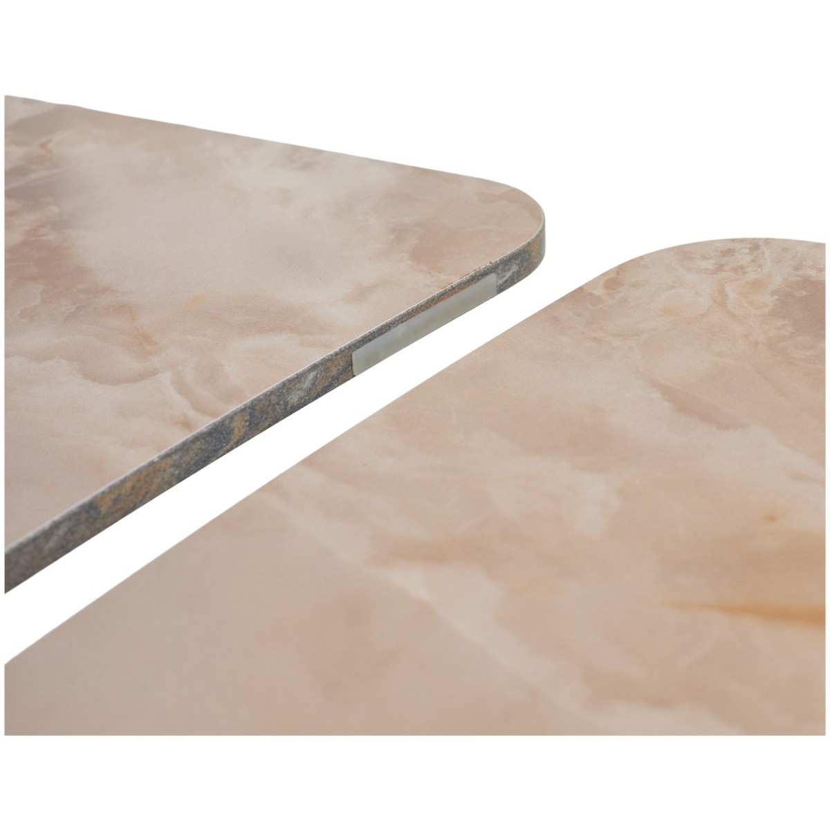 Стол АЛАТРИ (ALATRI) 120 АМБЕР ЖАДЕ ГЛЯНЦЕВЫЙ (GLOSS AMBER JADE) керамика /ЧЕРНЫЙ, ®DISAUR