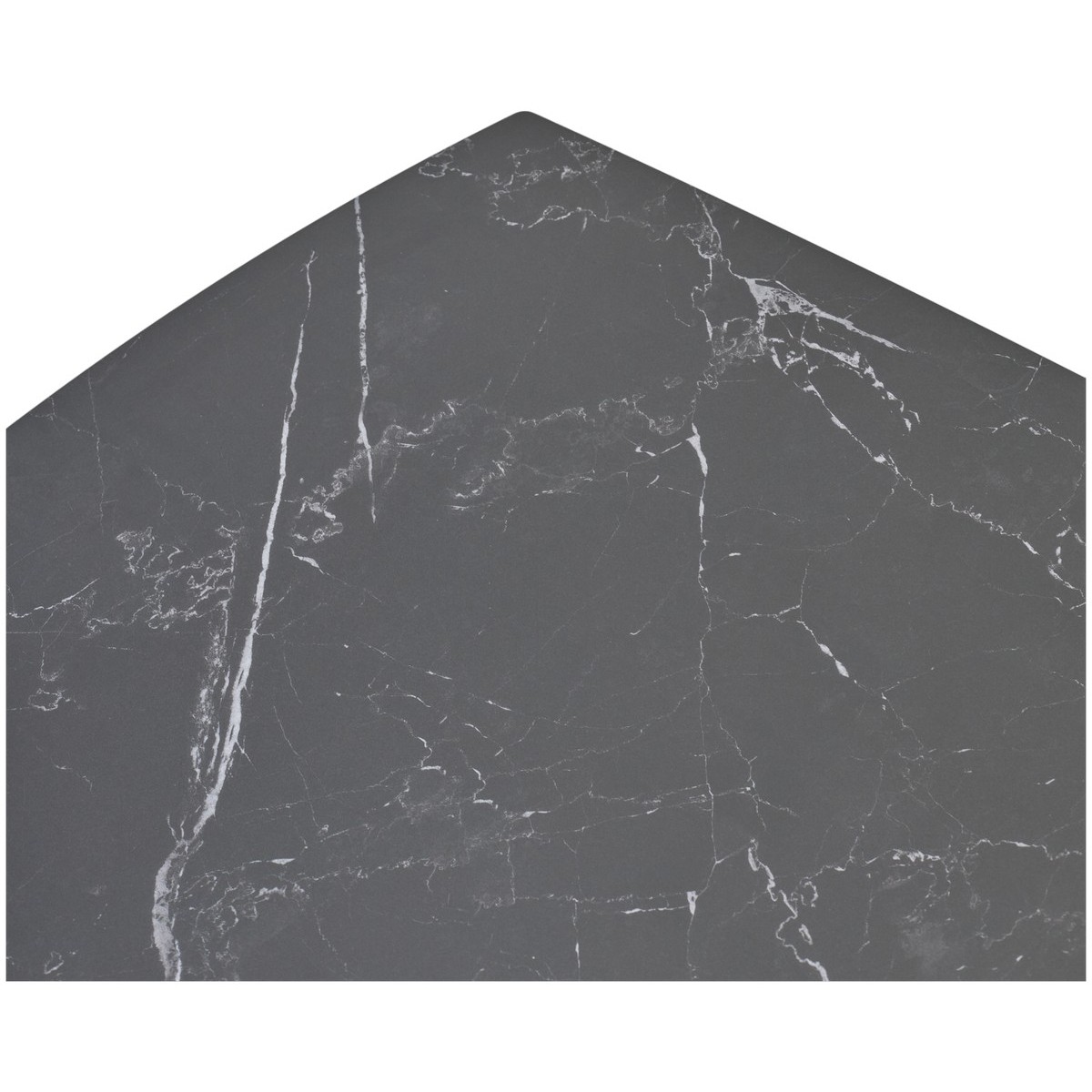 Стол БАЛД (BALDE) 140 цвет ЧЕРНЫЙ МРАМОР МАТОВЫЙ (MATT BLACK MARBLE SOLID CERAMIC )/ ЧЕРНЫЙ, ®DISAUR