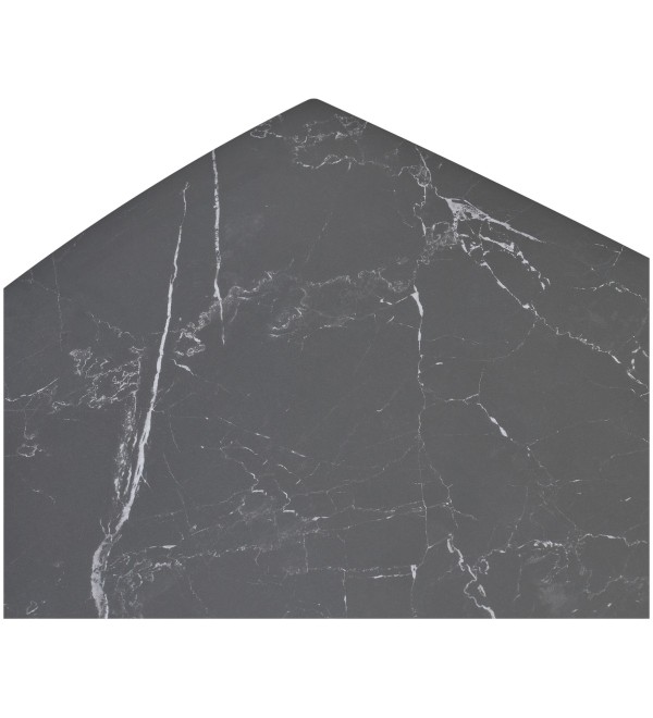 Стол БАЛД (BALDE) 140 цвет ЧЕРНЫЙ МРАМОР МАТОВЫЙ (MATT BLACK MARBLE SOLID CERAMIC )/ ЧЕРНЫЙ, ®DISAUR