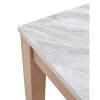 Стол TME-6931 MBH белый мрамор SWEDEN / MILKY WHITE