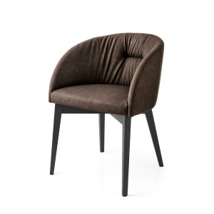 Стул ROSIE SOFT CB/1910, BCH P132 GRAPHITE/ VENICE S0G SOIL BROWN