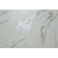 Стол РИЕТИ (RIETI) 200 цвет KL-99 Белый мрамор матовый, итальянская керамика / ЧЕРНЫЙ, ®DISAUR