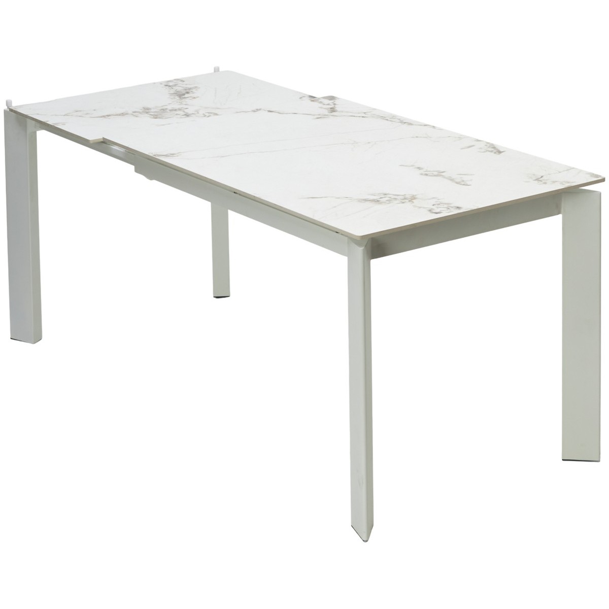 Стол КОРНЕР (CORNER) 120 цвет ГОЛДЕН ЖАДЕ (GLOSS GOLDEN JADE SOLID CERAMIC) / БЕЛЫЙ, ®DISAUR