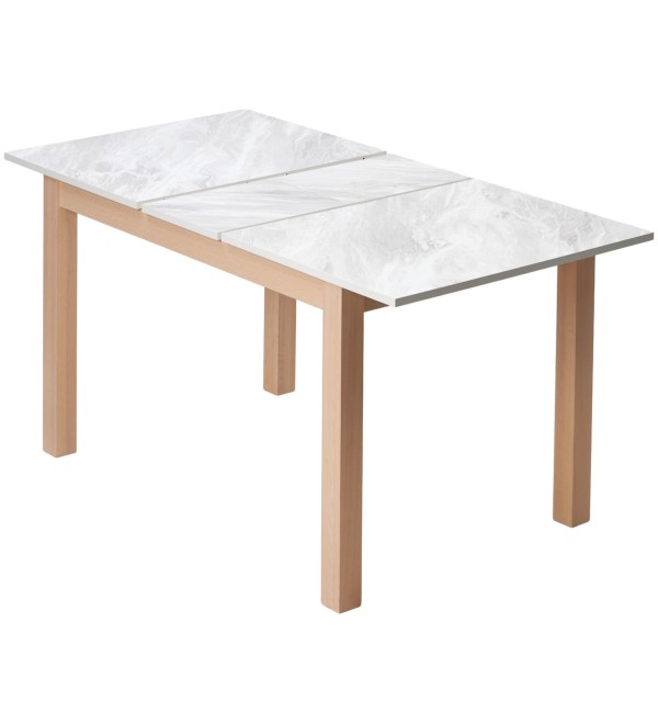 Стол TME-6931 MBH белый мрамор SWEDEN / MILKY WHITE