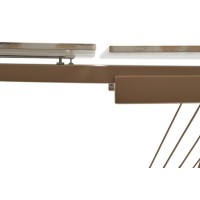 Стол АСЕРРА-1 (ACERRA-1) 160 цвет ГРАНД ЖАДЕ (GLOSS GRAND JADE, керамика/ ШАМПАНЬ, ®DISAUR