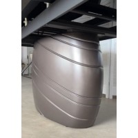 Стол ОАЗИС (OASIS) 200 СЕРО-БЕЖЕВЫЙ TL-613, испанская керамика / Бронзовый графит каркас, ®DISAUR