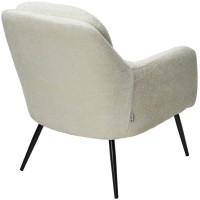 Кресло АРГОС (ARGOS) 3018-01 белый, шенилл / черный каркас, ®DISAUR