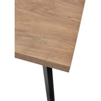 Стол БРИК М (BRICK M) 140 Дуб Канзас/ Черный