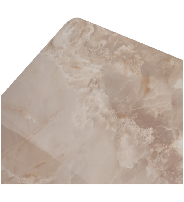 Стол ЭДЕР (EDER) 160 цвет АМБЕР ЖАДЕ (GLOSS AMBER JADE SOLID CERAMIC) / ОРЕХ, ®DISAUR