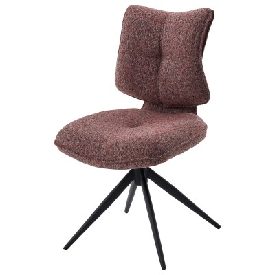 Стул ДЕЛИ (DELI) 360 град, цвет БРУСНИЧНЫЙ H300126-9 , ткань / ЧЕРНЫЙ каркас, ®DISAUR