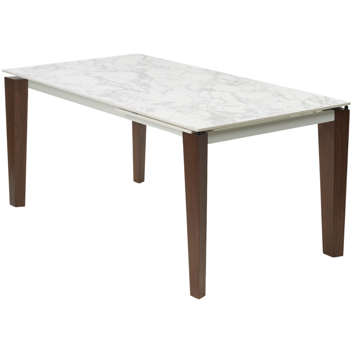 Стол ЭЗМИР (ESMIR) 180 цвет АРАБЕСКАТО (MATTE ARABESCATO SOLID CERAMIC) / ОРЕХ, ®DISAUR