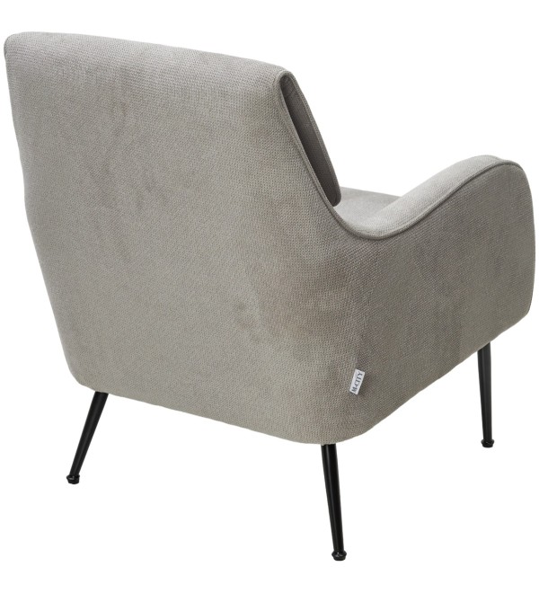 КреслоМАГДА (MAGDA) цвет Cato-16 серый, ткань / черный каркас, ®DISAUR