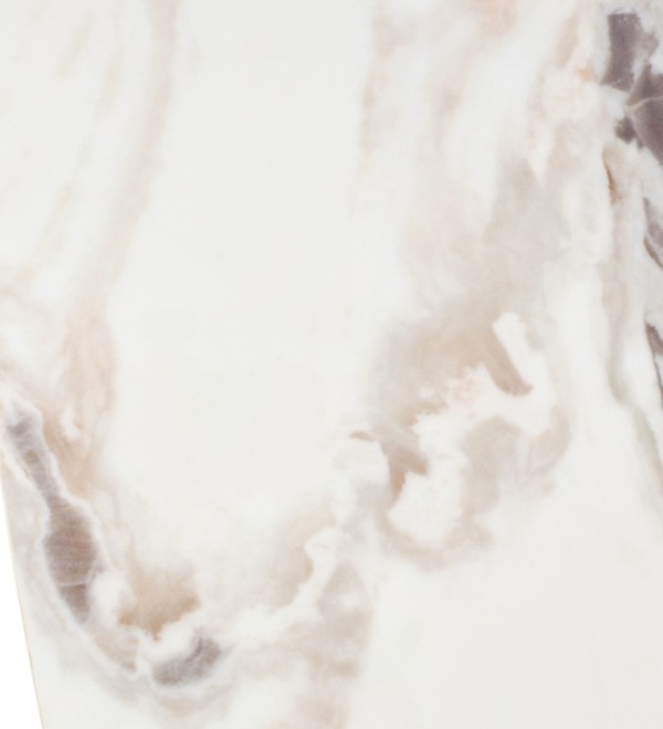 Стол кофейный АРН (ARN) цвет FENDI WHITE керамика на стекле/массив/ МДФ, дубовый шпон ®DISAUR