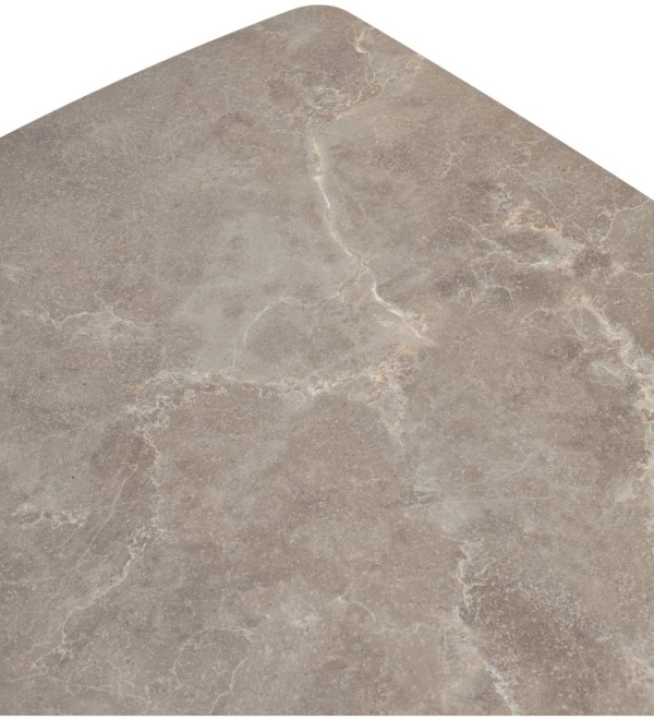 Стол РИВОЛИ (RIVOLI) 140 цвет ЛАТТЕ МАТОВЫЙ (MATT LATTE STONE SOLID CERAMIC) / ТАУПЕ, ®DISAUR