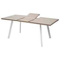 Стол БРИК М (BRICK M) 140 Дуб Трюфель/ Белый